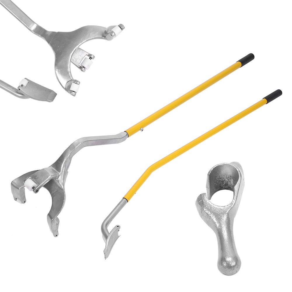 TUFFIOM Tire Mount Demount Tool Kit Steel Manual Tire Changer w/Bead Keeper, Tubeless Truck Bead