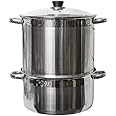 Uzbek 5 Tier / Level 20 qt. 18/10 Stainless Steel Steamer, Cooker, Warmer for Dumplings, Mantovarka, Manti