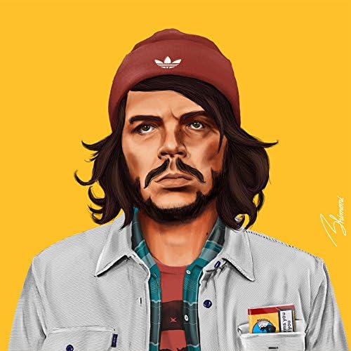Che Guevara - Pop art Modern Contemporary Decorative Art Poster Print, Hipstory Project by Amit Shimoni Illustration (11H x11L)