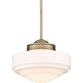 Golden 0508-M MBS-VMG Transitional One Light Pendant from Ingalls MBS Collection in Brass Finish,