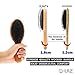 iLAZ Natural Boar Bristle Hair Brush Comb with Nylon pin/Wooden handle - Best for Styling, Straightening, Detangling and Thick Thin Fine Straight Curly Wavy Long Short Dry Damaged Hair