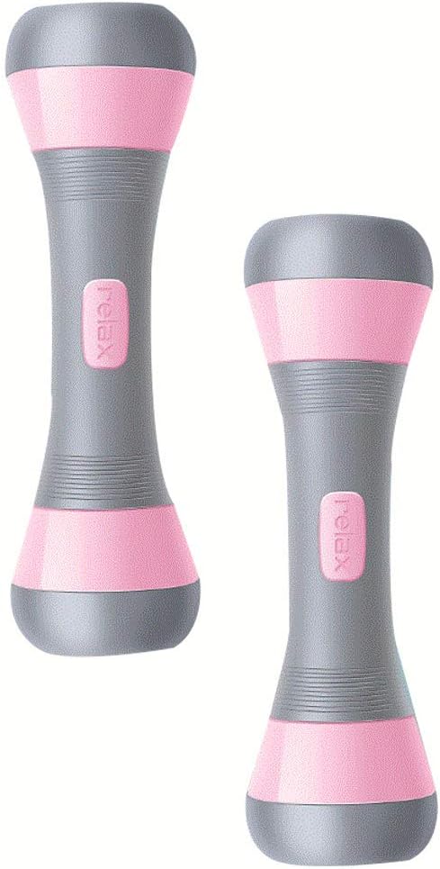 DSY Dumbbells from Iron, Vinyl Dumbbell Hand Weight Set Gym Fitness Exercise Weight Training Dumbbells Tone York, 2pcs