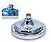 6” Fixed Shower head -High Pressure Showerhead - Anti-clog Anti-leak - DISASSEMBLY CAPACITY - Powerful Shower Spray against Low water flow- Adjustable Metal Swivel Ball 2.5 GPM Chrome
