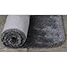 Maples Rugs Toilet Lid Cover - Colorsoft Soft Washable Elongated Seat Rug [Made in USA] Non Slip & Quick Dry for Bathroom Grey Flannel