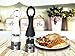 Salt and Pepper Bottle Opener Manual Grinder By TessenWare - Certified BPA FREE [Food Safe Plastic] [Brushed Stainless Steel] Adjustable Coarseness Setting with Ceramic Grinder Tip. (2, Black & White)