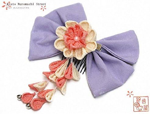 Amazon 七五三 浴衣 子供着物用 鈴音屋 手作りのリボン髪飾り 薄紫 Szn786 着物 浴衣 通販