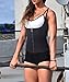 Gotoly Curves Shapers Adjustable Straps Body Shaper Waist Cincher Tank Top (Medium, Black(Zip & Hook))