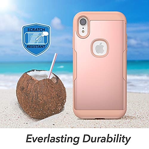 YOUMAKER Metallic Designed for iPhone XR Case, Full Body Rugged