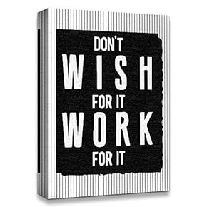 Canvas Wall Art Inspirational Words for Office Painting Artwork for Home Prints Framed - 12x18 inches