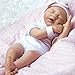 Paradise Galleries Reborn Baby Doll in Silicone Vinyl, 17.5 Inch Sleeping Newborn Girl Baby Bundles: I Love Naps, 7-Piece Ensemble