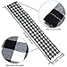 Aneco 2 Pack Table Runner Cotton Checkered Table Runner Trendy Modern Plaid Design Tablerunner Elegant Decor for Indoor Outdoor Events 13 x 72 Inches Black and White