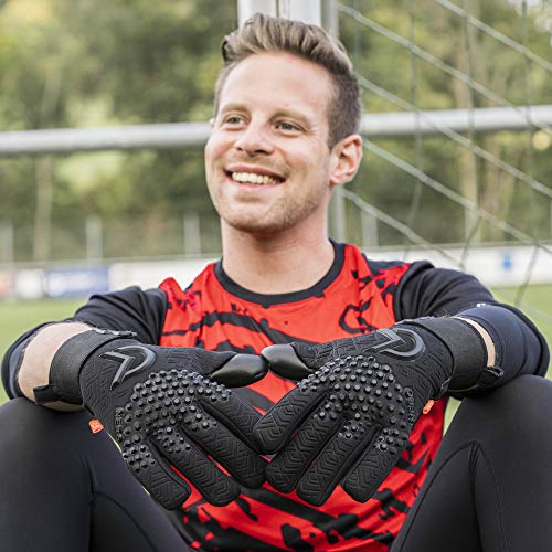 CATCH-KEEP-Nero-Deep-Dark-Guantes-de-portero-profesionales-para-adultos-con-agarre-interno-extremadamente-fuerte-y-corte-perfecto-palma-de-neopreno-para-maxima-seguridad