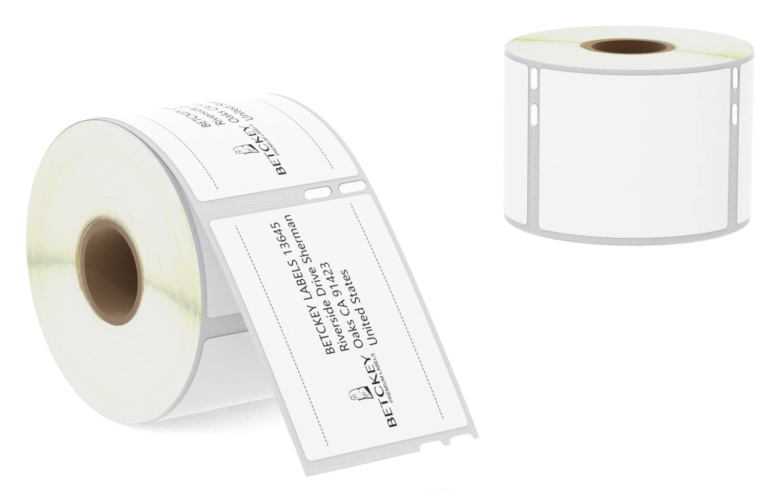 BETCKEY - 2 Rolls 99015 Self-Adhesive Labels Compatible with DYMO S0722440, 54mm x 70mm, 800 Multi-Purpose Labels Compatible with DYMO LabelWriter 450, 4XL, NOT Fit 550 or 5XL