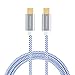 CableCreation10FT 60W USB C to USB C Fast Charging Cable USB Type-C to C Cable Braided 3A 60W 480Mbps Data for MacBook Pro Air iPad Air Pro Galaxy S22 Ultra S21 S20+ Pixel 4 etc, 3 M, Blue