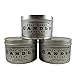 Scented Candles-Man Cave Collection-All Natural Soy Wax-SET of 3: Nag Champa, Dragons Blood, Asian Sandalwood~8 ounce Tin ~Wood Wick by Gulf Coast Candle Company