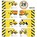 JOYIN 28 Pack Valentines Party Gift Cards with Mini Construction Vehicle Toy Set for Kids Valentine's Classroom Exchange Prizes