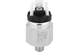 Adjustable Pressure Switch 15-150 PSI with G1/8 Inch Port Normally Closed/Normally Open Air Pressure Control Switch for Air C