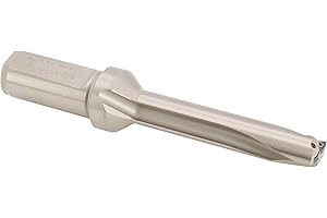 CME TOOLS CME Extra-Long Indexable Insert Drill, 3/4" Diameter, 5D Ratio, 3 3/4" Depth, with 10 pcs WCMX030208 Carbide Inserts, Coolant Through