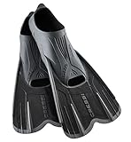 Cressi Agua Short Diving Swim Fin, Black, 37/38