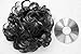 CAISHA Hairpiece Hair Wrap Heat-resistant Synthetic Fibres Curly Messy Updo Black HW6