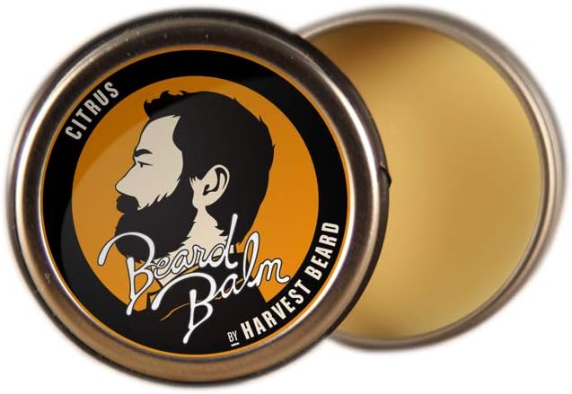 Harvest Beard - Premium Beard Balm for Men with Natural Ingredients in Bees Wax - for a Clean and Healthy Groomed Beard and Mustache (Citrus)