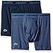 Lacoste Men's Amazon 2 Pk Boxer Brief, Navy/Cargo Melange, Large