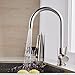 Trywell T304 Solid Stainless Steel 360 Degree Swivel Kitchen Sink Faucet, High Arc Single Lever with Two-Function Nozzle,1.8 Gpm