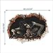 3D Female Ghost Breaking Wall Halloween Decoration 24