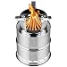 CANWAY Camping Stove, Wood Stove/Backpacking Stove,Portable Stainless Steel Wood Burning Stove with Nylon Carry Bag for Outdoor Backpacking Hiking Traveling Picnic BBQ primary