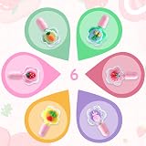 LOPHE Nail Polish Set for Kids 6 Rainbow Colors Non-Toxic Peelable Quick Dry view 2