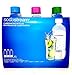 Original sodastream Three Pack 1 Liter Carbonating Bottles for Home - Lasts 2 years - Purple, Blue, and Green
