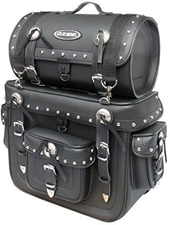 leather motorcycle luggage rack bag
