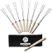 Marshmallow Roasting Sticks,32-Inch Marshmallow Sticks 8 Piece Set, 10 FREE Skewers, Canvas Bag & FREE Recipe EBook, Perfect For Smores & Hot Dogs Over A Campfire, 32