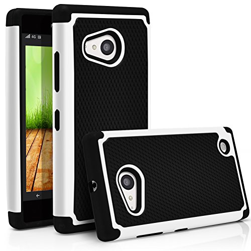 Nokia Lumia 735 Case, Nokia Lumia 730 Case, MagicMobile [Dual Armor Series] Durable [Impact Shockproof Resistant] Double Cover [Hard Shell] + [Flexible Silicone] Case for Nokia Lumia 730 / 635 - White
