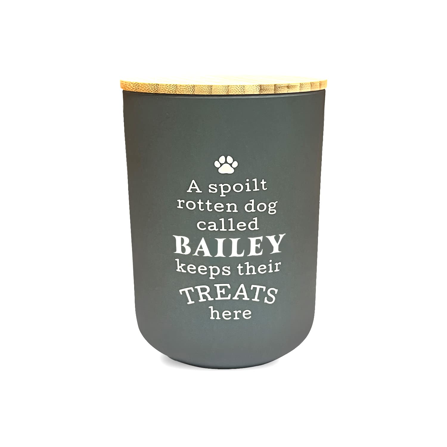 History & Heraldry Personalised Dog Treat Jar - Bailey