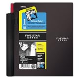 Five Star Spiral Notebook, College Ruled, 1 Subject, 8.5 x 11 Inches, 100 Sheets, Corner Tabs, Assorted Colors (08188)