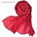 Wobe 3 Pcs Women Soft Cotton Hemp Scarf Shawl Long Scarves, Travel Sunscreen