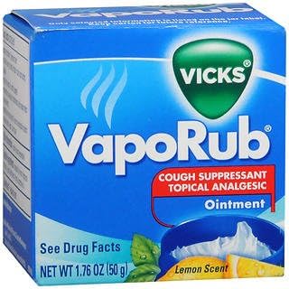 Vicks VapoRub Ointment Lemon Scent - 1.76 oz jar, Pack of 4