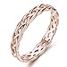 SOMEN TUNGSTEN 925 Sterling Silver Celtic Knot Eternity Band Ring Engagement Wedding Band 4mm Size 4-11