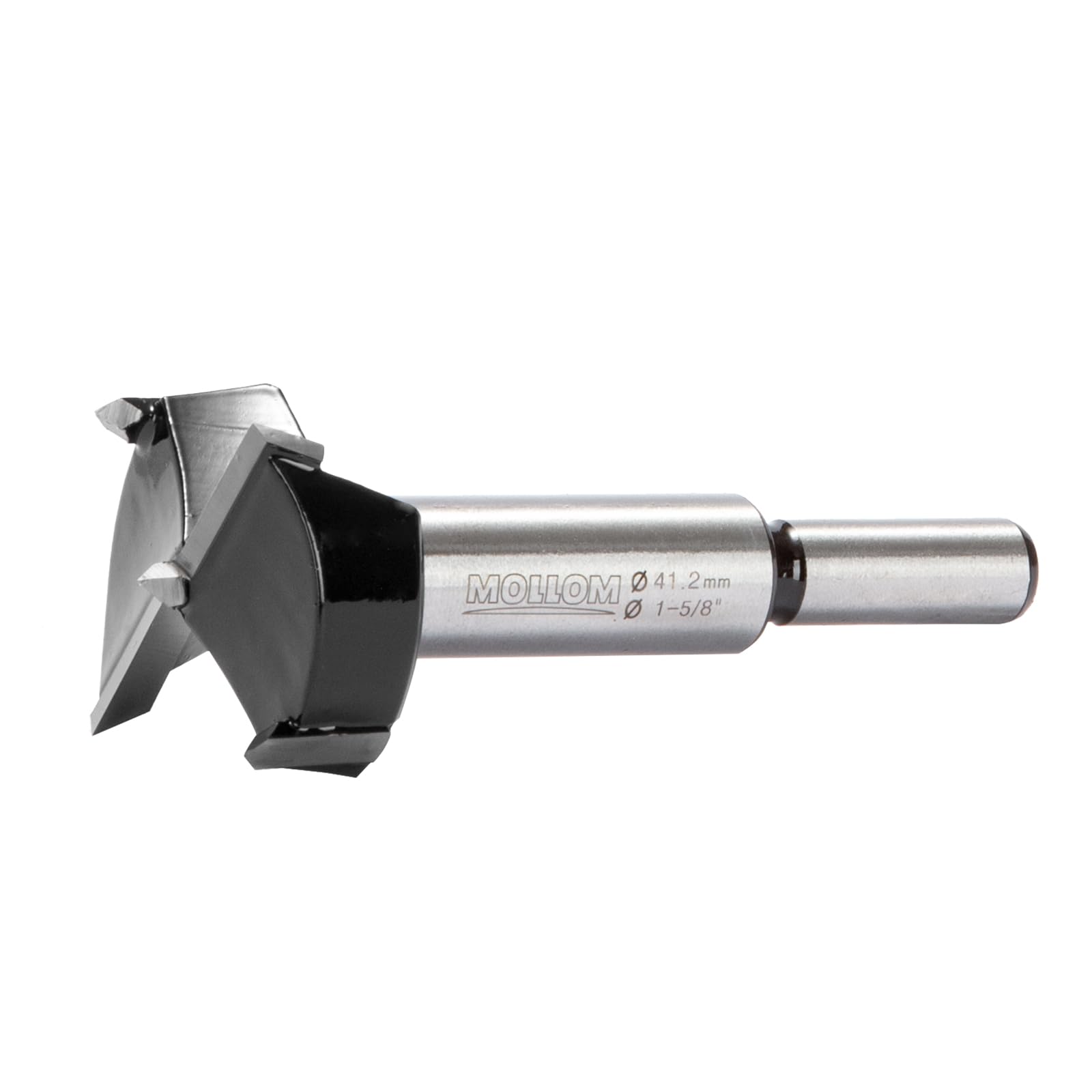 MOLLOM 1-5/8" (41.2mm) Forstner Drill Bit for Precise Woodworking with Durable YG8 Carbide Thickness of 2.0mm,This Hinge Cutter Tool is Ideal for Hard Wood, Plastic, Plywood