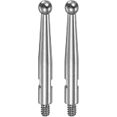 uxcell Contact Point for Dial Test Indicator 2mm Dia M1.4x0.3 0.68" L 2Pcs | High-Speed Steel Ball Tip