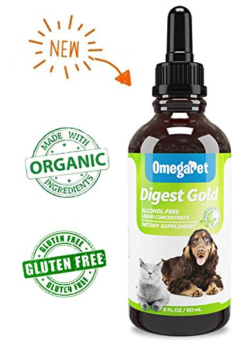 Fur Goodness Sake Digestive Enzymes for Dogs and Cats - Liquid Dog Diarrhea Treatment - Organic Consitpation Relief for Dogs - Diarrhea Medicine for Dogs