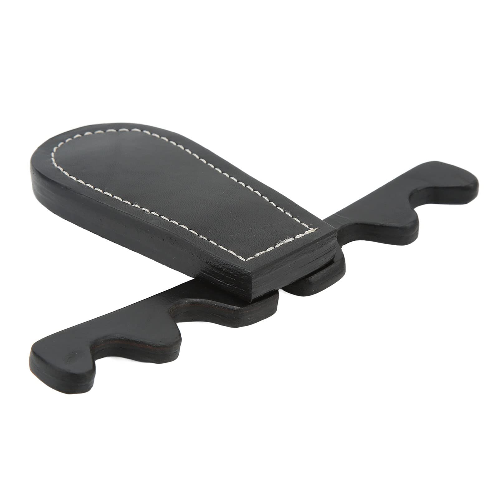 Fockety Pool Stick Holder, Portable Collapsible Cue Rest Cue Stick Holder Holds 4 Cues Against Table, Saddle Leather Billiard Cue Rack Pool Cue Holder Claw for Pool Table, Bar and Chair