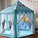 Princess Castle Play Tent House for Girls Indoor Outdoor Toy 56 x 54 inches Blue