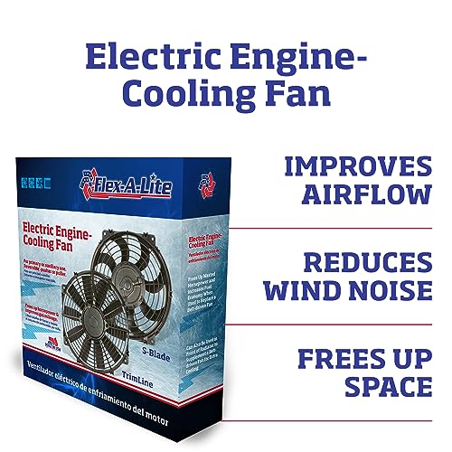 FlexALite Trimline Reversible Electric Fan, PusherPuller Fan (114