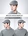 SIGGI Wool Newsboy Cap Mens Winter Hat Cold Weather Ivy Flat Cap Knit British Drivers Cap Gray Grey