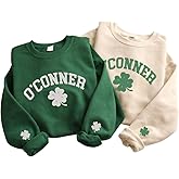IZI POD St. Patrick’s Day Embroidered Sweatshirt, Custom St. Patrick's Day Sweatshirt, Shamrock Sweatshirts for Men, Women