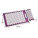 Acupressure Mat and Pillow Set for Back and Neck Pain Relief and Muscle Relaxation Relieves Stress, Back, Neck, and Sciatic Pain (Purple)
