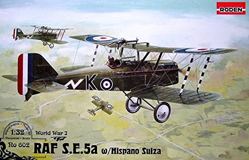 RAF SE5A (W/HISPANO SUIZA) BRITISH AIRCRAFT WWI 1/32 RODEN 602 FREE SHIPPING