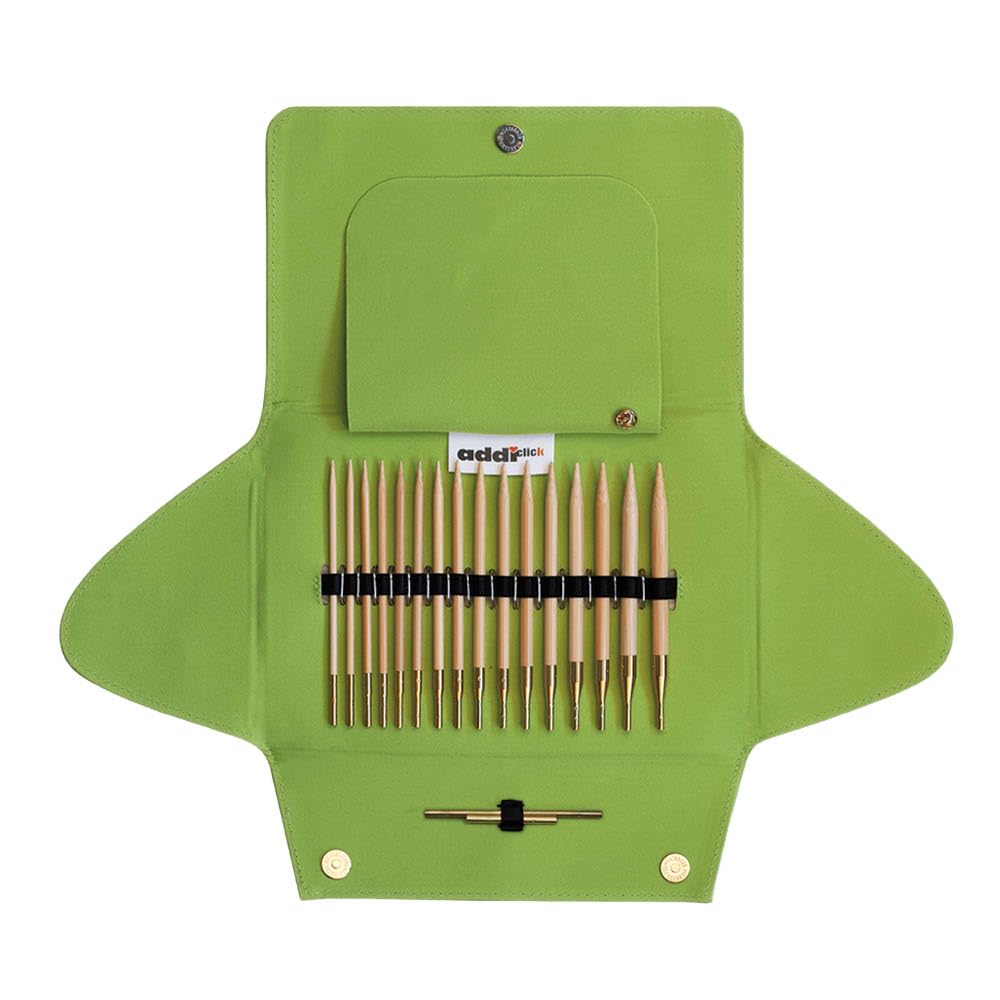 addi Click Bamboo Interchangeable Circular Knitting Needle Set
